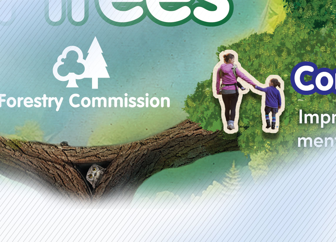 Forestry Commission 'the benefits of trees' infographic